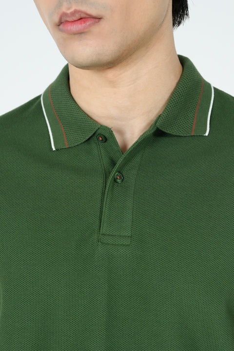 TEXTURED TIPPING POLO