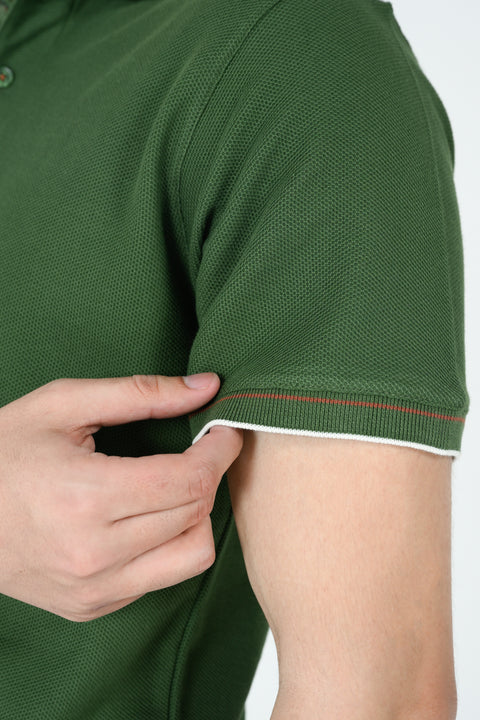 TEXTURED TIPPING POLO