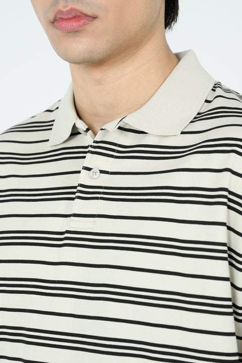 RELAXED FIT STRIPED POLO