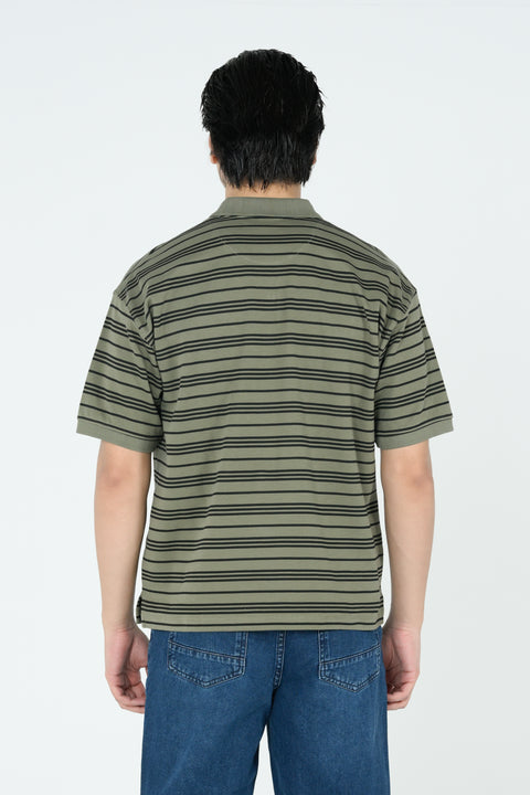 RELAXED FIT STRIPED POLO