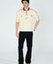 BOXY FIT ZIP PLACKET GRAPHIC POLO