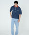 BOXY FIT ZIP PLACKET GRAPHIC POLO