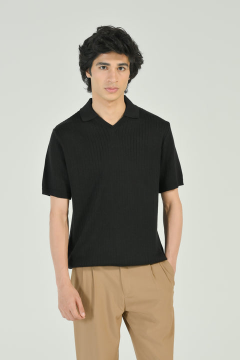 JOHNNY COLLAR KNITTED POLO