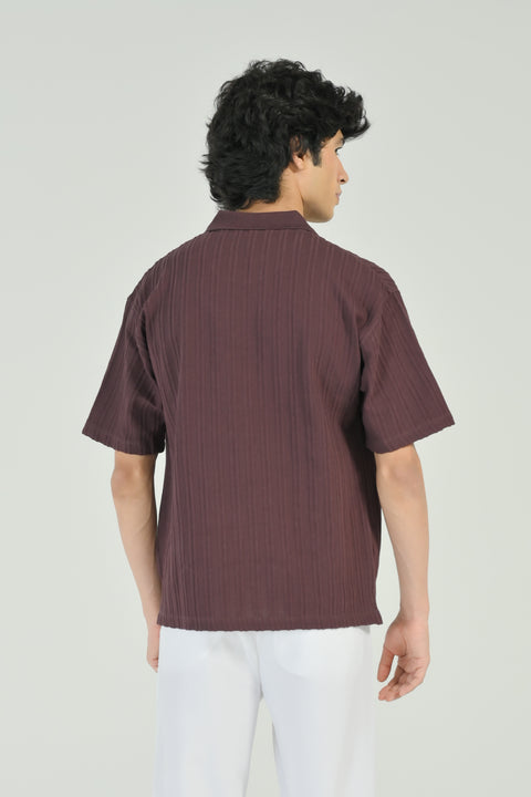 RELAXED FIT TEXTURED POLO