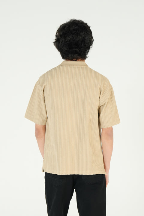 RELAXED FIT TEXTURED POLO