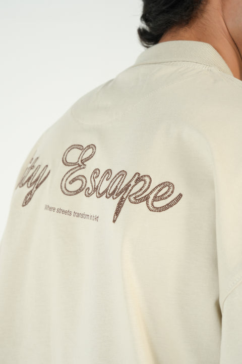 BOXY FIT ZIP EMBROIDERED POLO