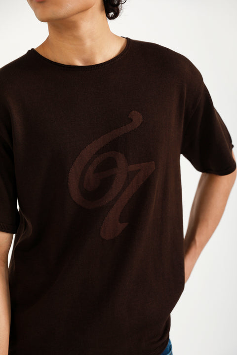 RELAXED FIT KNITTED TEE