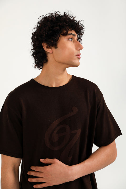RELAXED FIT KNITTED TEE