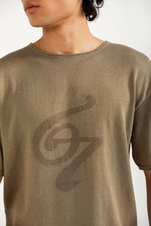 RELAXED FIT KNITTED TEE