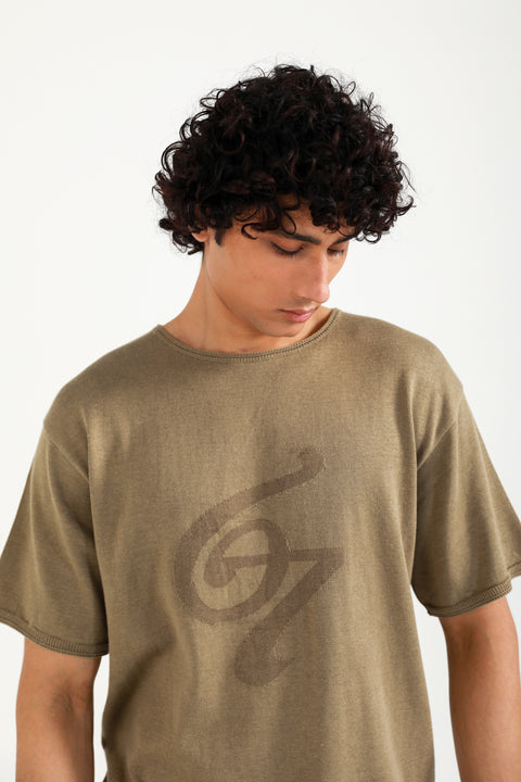 RELAXED FIT KNITTED TEE