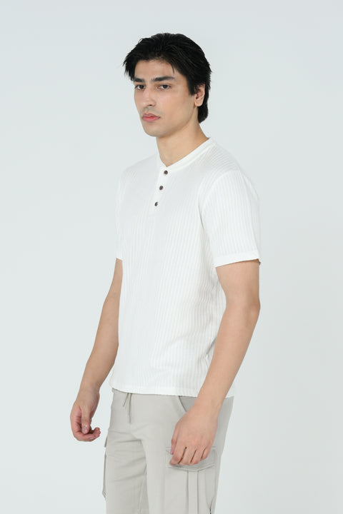 TEXTURED HENLEY
