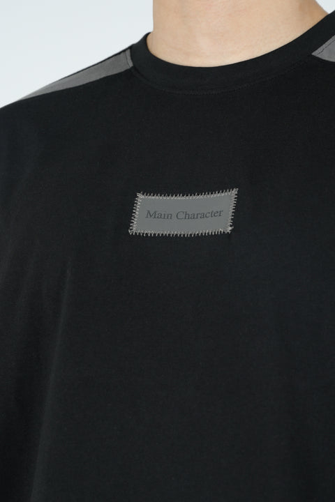 BOXY FIT CONTRAST PANEL TEE