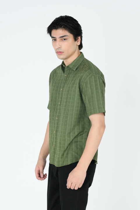 RELAXED FIT JACQUARD SHIRT