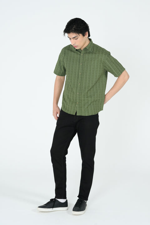 RELAXED FIT JACQUARD SHIRT