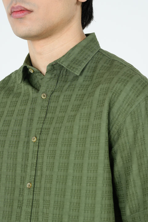 RELAXED FIT JACQUARD SHIRT