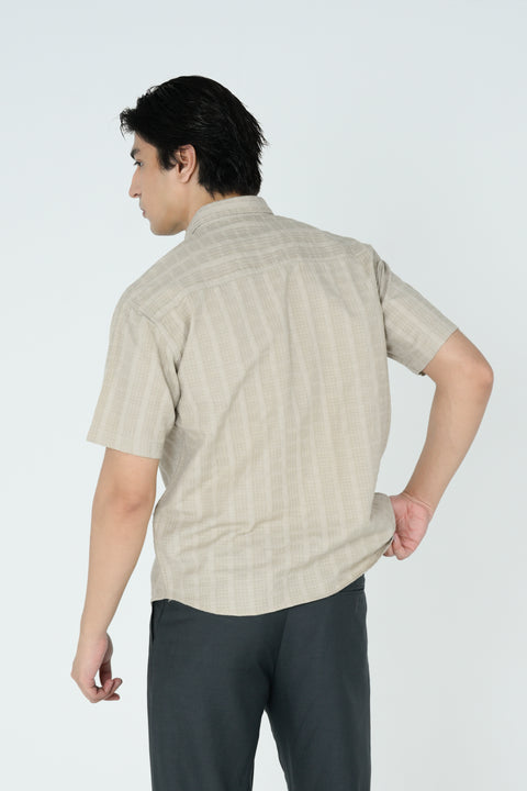 RELAXED FIT JACQUARD SHIRT