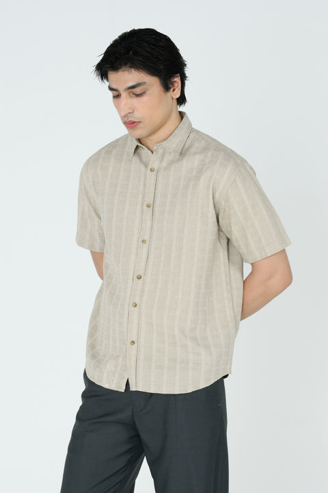 RELAXED FIT JACQUARD SHIRT