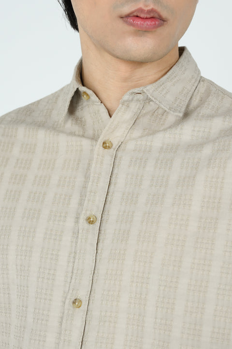 RELAXED FIT JACQUARD SHIRT