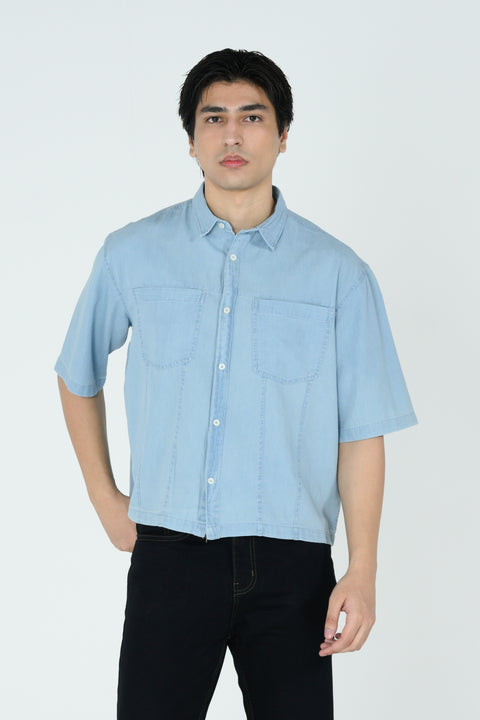 BOXY FIT DENIM SHIRT