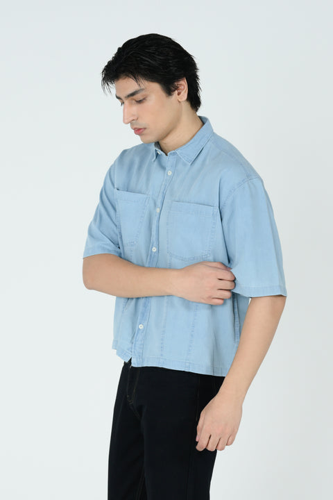 BOXY FIT DENIM SHIRT