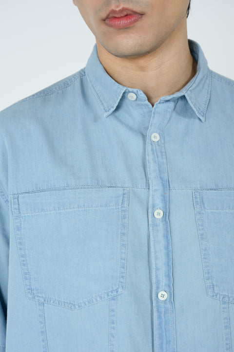 BOXY FIT DENIM SHIRT