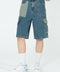 BAGGY FIT DENIM CARGO SHORTS