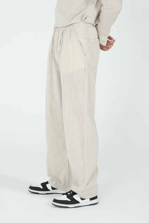 WIDE LEG LINEN TROUSER