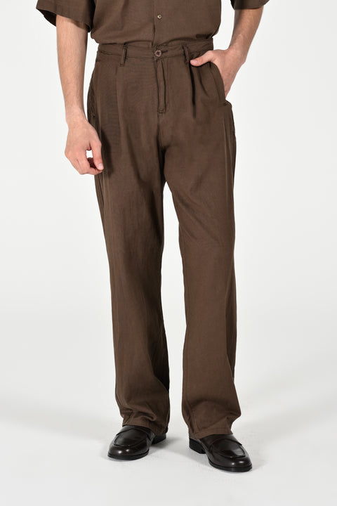 WIDE LEG LINEN TROUSER
