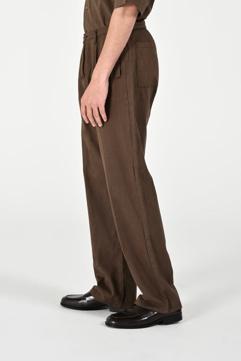 WIDE LEG LINEN TROUSER