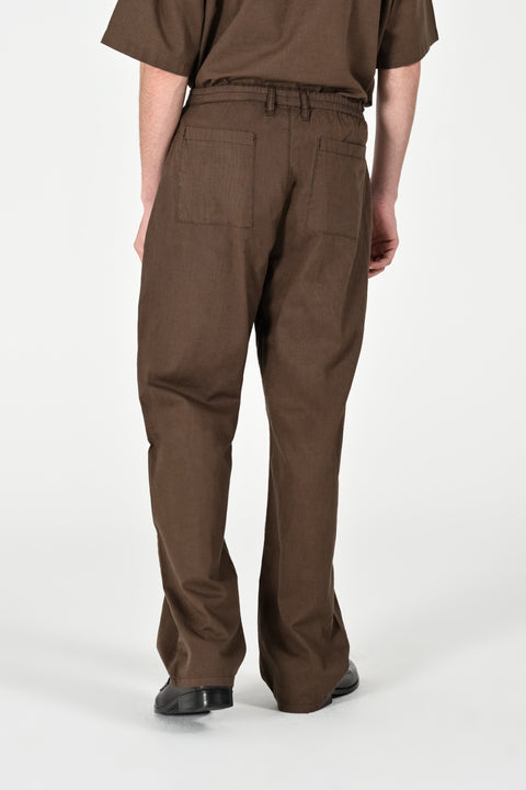 WIDE LEG LINEN TROUSER