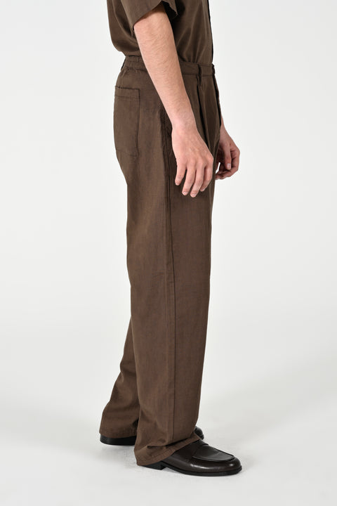 WIDE LEG LINEN TROUSER