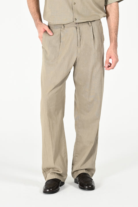 WIDE LEG LINEN TROUSER