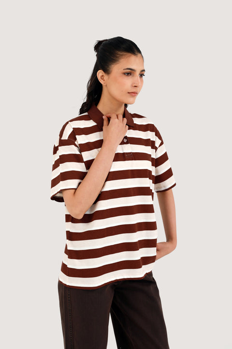 OVERSIZED STRIPED TEE