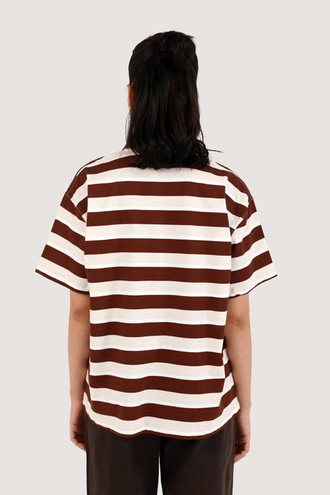 OVERSIZED STRIPED TEE