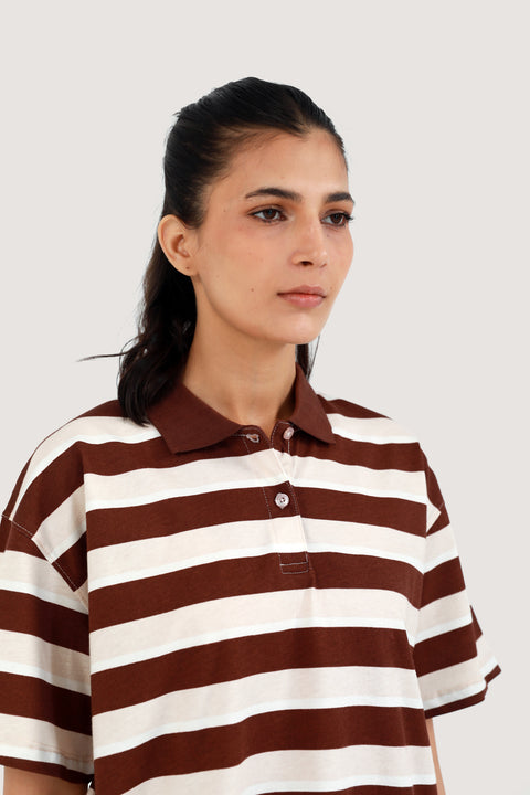 OVERSIZED STRIPED TEE