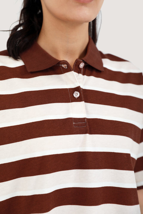 OVERSIZED STRIPED TEE