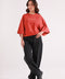 GRAPHIC TEE WITH SLEEVE DETAIL