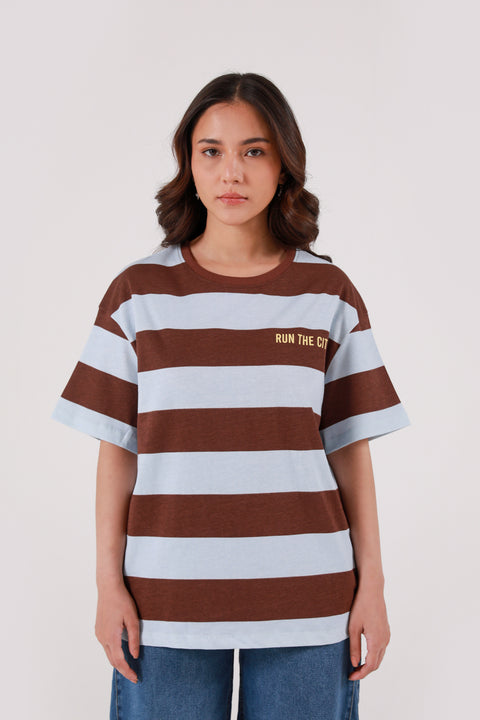 STRIPED OVERSIZED TEE