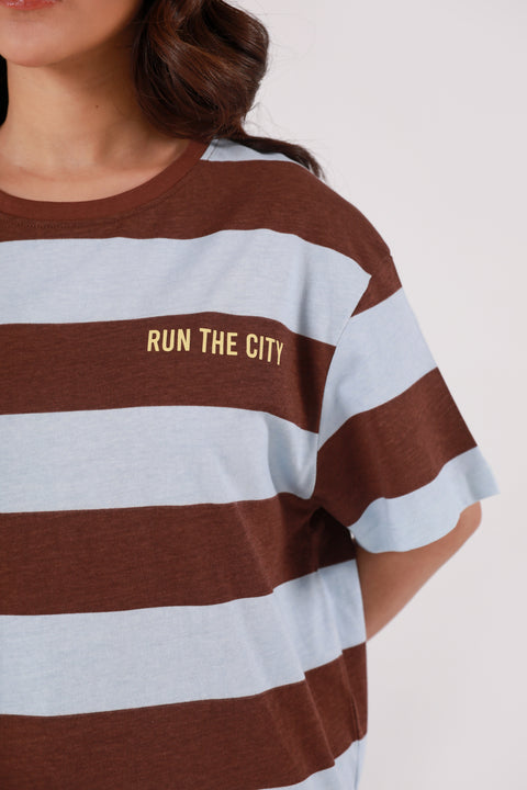 STRIPED OVERSIZED TEE
