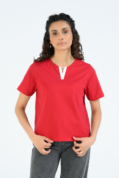 V-NECK REGULAR TEE