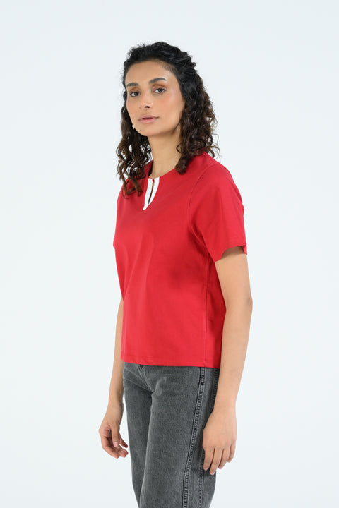 V-NECK REGULAR TEE