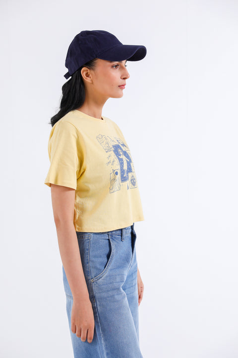 GRAPHIC CROPPED TEE