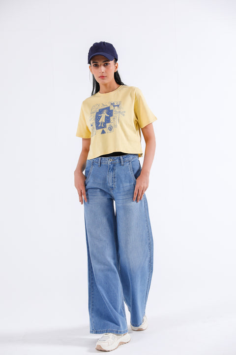 GRAPHIC CROPPED TEE