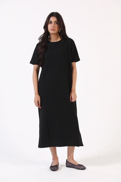 TEXTURED KNIT DRESS