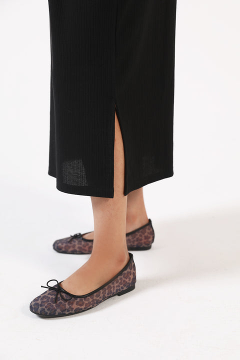 TEXTURED KNIT DRESS