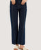 STRAIGHT FIT PLEATED DENIM