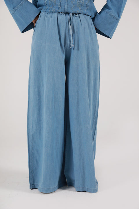 DENIM PULL ON TROUSER