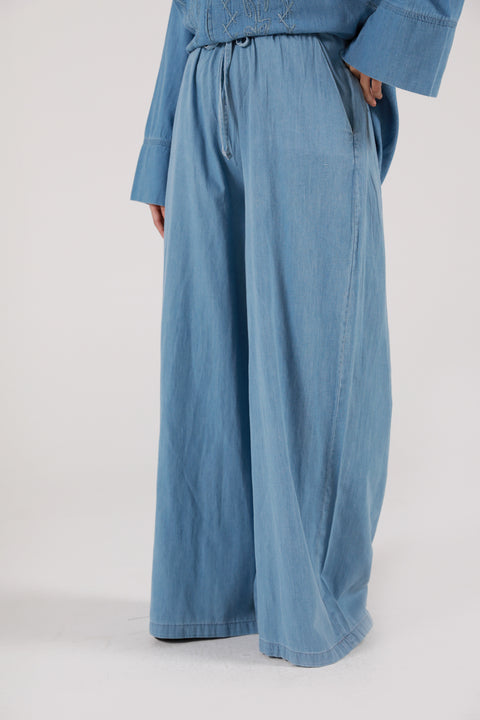 DENIM PULL ON TROUSER
