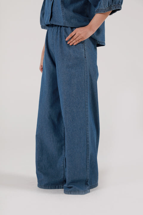 DENIM PULL ON TROUSER