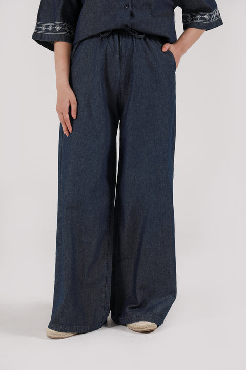 DENIM PULL ON TROUSER